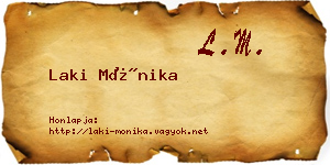 Laki Mónika névjegykártya