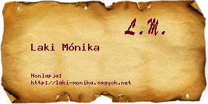 Laki Mónika névjegykártya